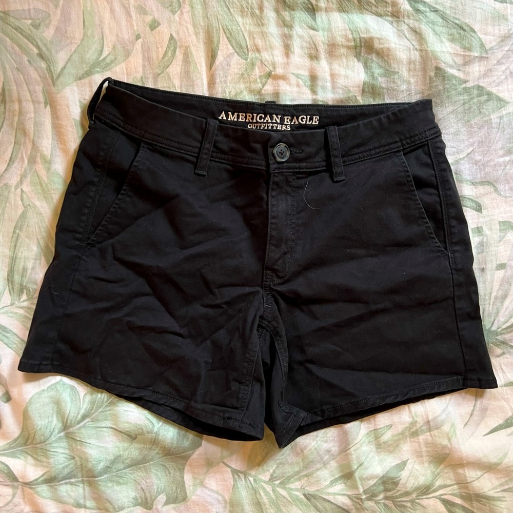 Black American Eagle dad shorts